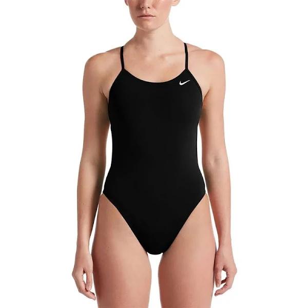 Nike Hydrastrong Solid Cutout One Piece Swimsuit - Black