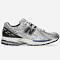 New Balance 1906 Sneakers in White Metallic and Blue With Black