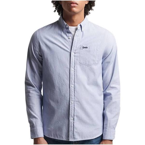 Superdry Classic University Oxford Shirt Blue L Man M4010525A-7CD-L