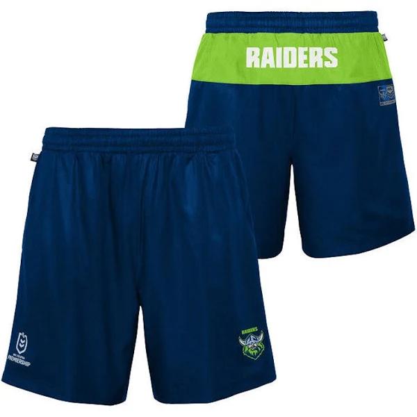 NRL Mens Performance Supporter Training Shorts - Canberra Raiders - Pockets