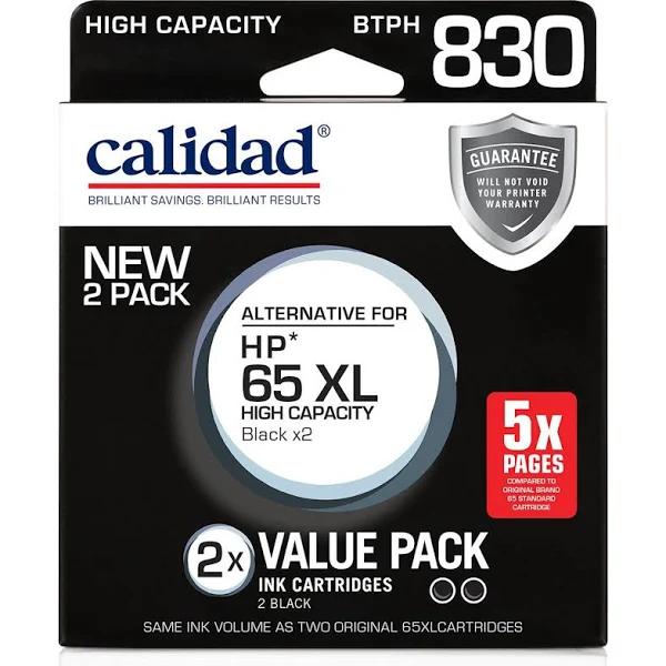 Calidad HP 65 XL Black Twin Pack