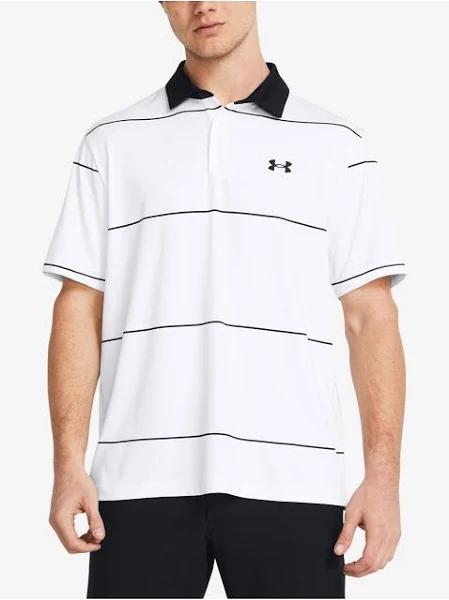 Under Armour Men's Playoff 3.0 Stripe Polo White SM