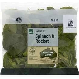 Woolworths Baby Spinach & Rocket 60g