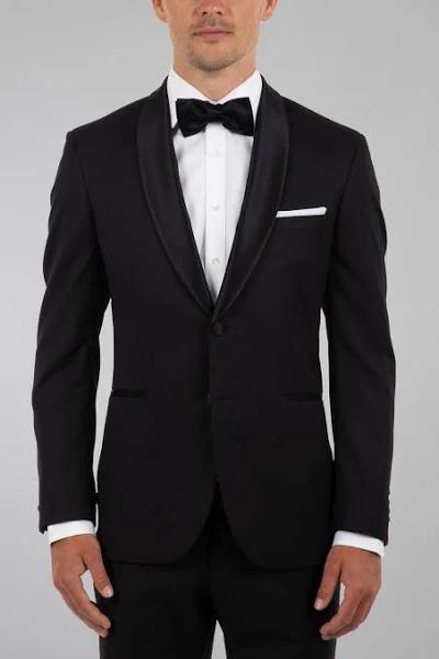 Cambridge Slim Fit Andes Tuxedo Suit in Black Mens