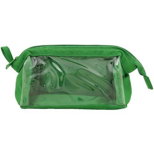 Otto Recycled Oxford Pencil Case With Window Green