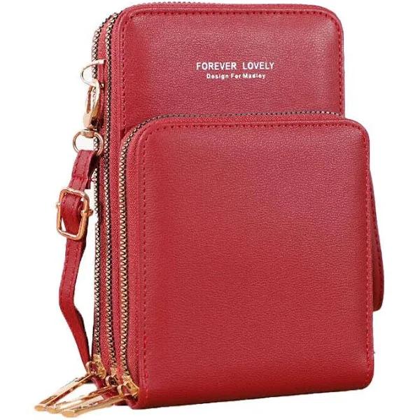 Women Crossbody Phone Purse Touch Screen Bag RFID Blocking Wallet Shoulder Strap