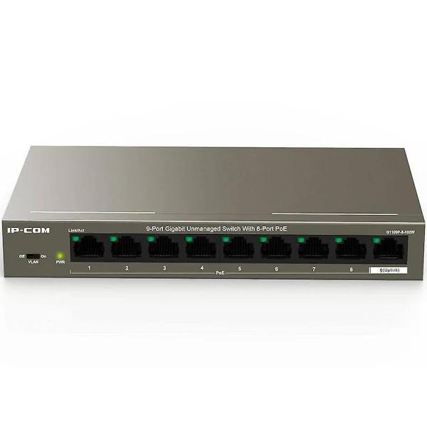 IP-COM G1109P-8-102W 9-Port Gigabit Unmanaged Switch With 8-Port Po