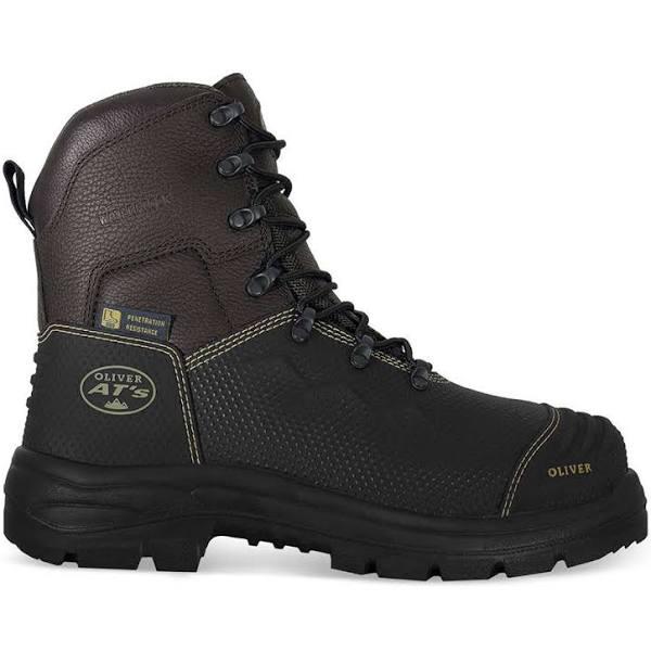 Oliver 65-490z 150mm Brown Zip Sided Boot - Waterproof and Caustic Resistant 10.5 / Brown