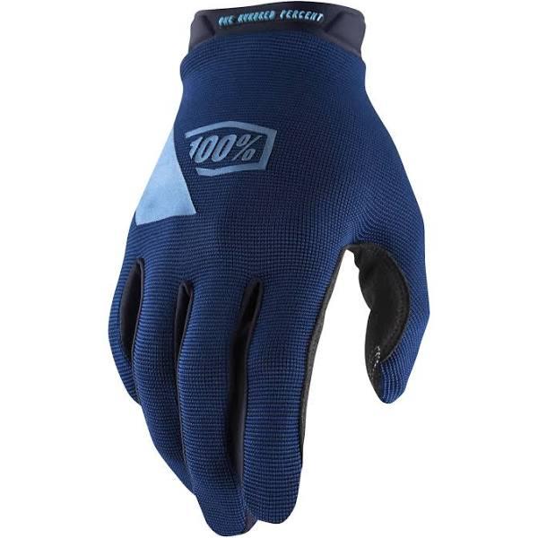 100% Ridecamp Gloves (Medium, Navy/Slate Blue)