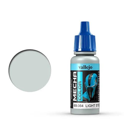 Vallejo Mecha Colour Light Steel 17ml Acrylic Paint