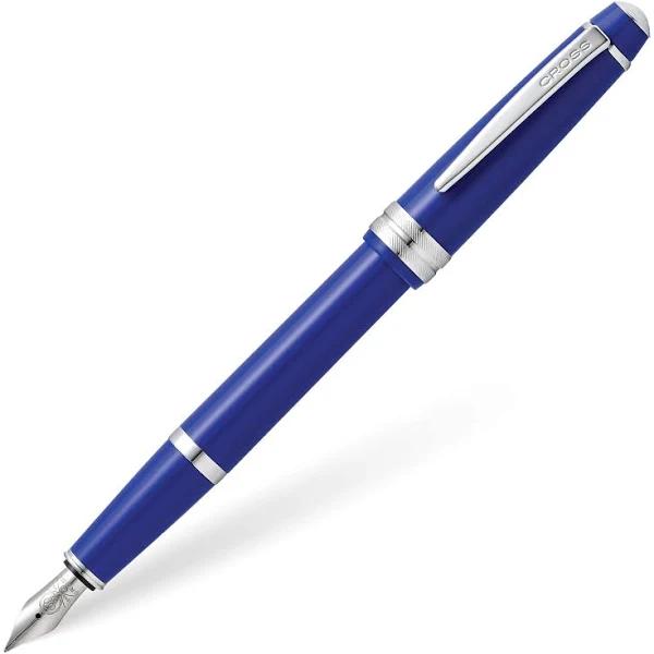 Cross Bailey Light Fine Nib Fountain Pen, Polished Blue Resin