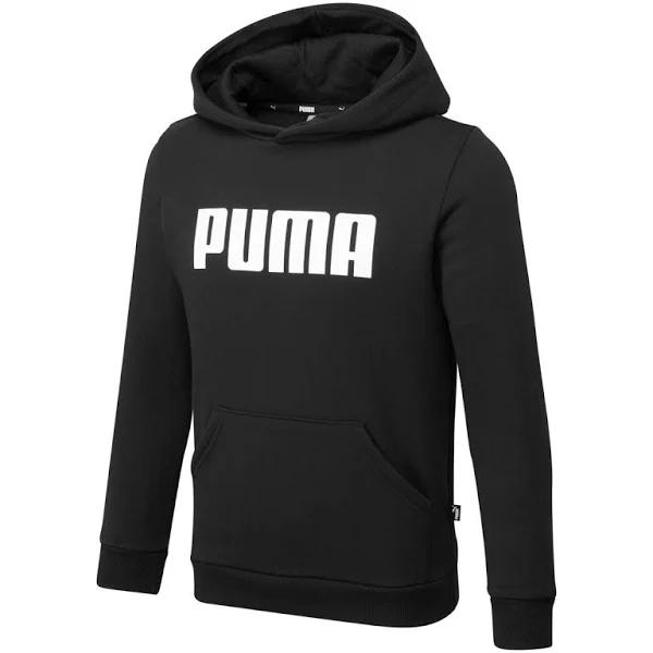 Essentials Youth Hoodie in Black, Size 6, Cotton by Puma