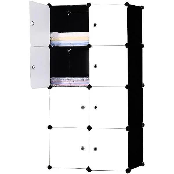 Foret DIY XL 8/12 Cube Storage Cabinet Compartment Wardrobe Rack Shelf Cupboard