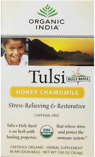 Organic India Tulsi Honey Chamomile Tea Bags