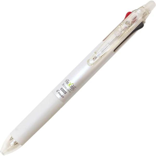 Pilot Frixion 3 Colour Erasable Gel Pen Pearl White Barrel