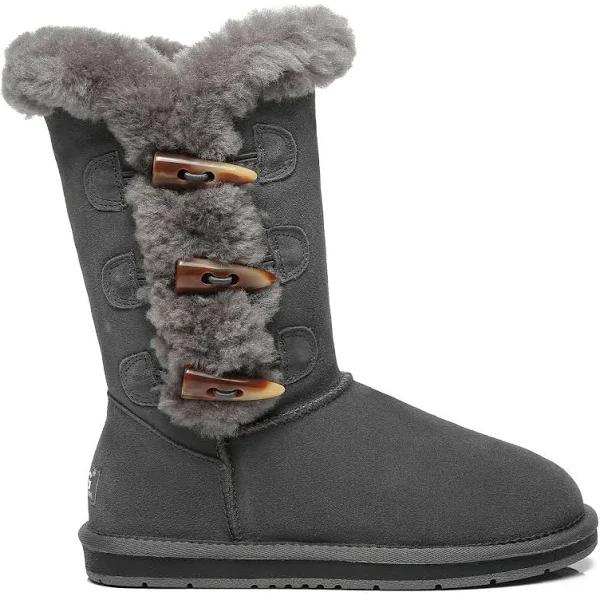 Australian Shepherd UGG Boots Women Tamari Toggle Closure, Grey / 37