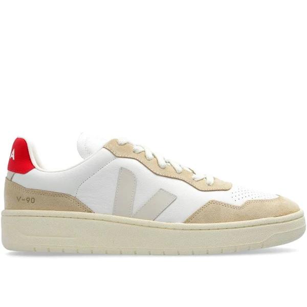 Veja - V-90 Leather Sneakers - Men - Leather/Rubber/Suede/Fabric - 43 - White