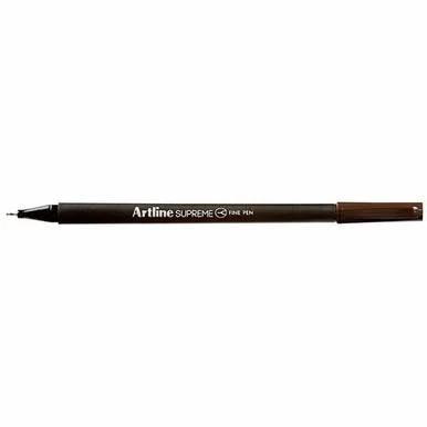 Artline #102118 Supreme Fineliner Pen 0.4mm Dark Brown Box of 12