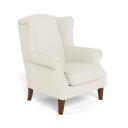 Classic Wing Fabric Armchair White by Freedom