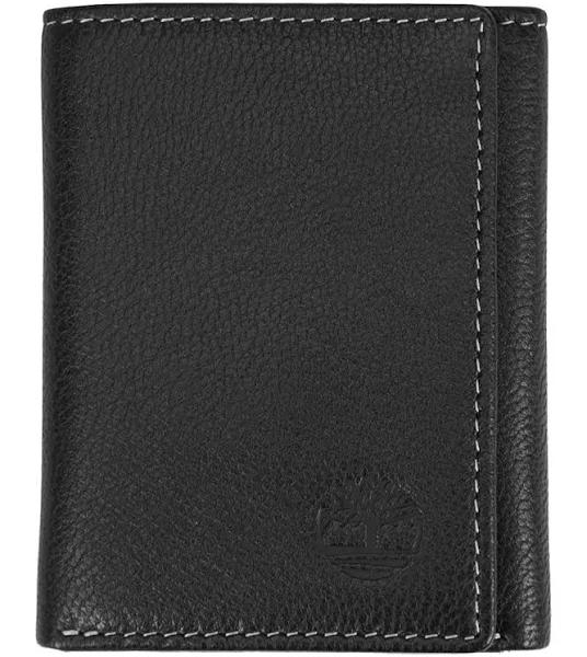 Timberland Men's Genuine Leather RFID Blocking Trifold Security Wallet