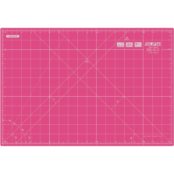 OLFA Pink Cutting Mat 18 Inches x 12 Inches