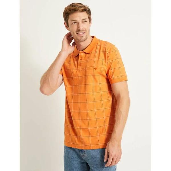 Rivers - Mens Tops - Double Check Print Jersey Polo - XXL