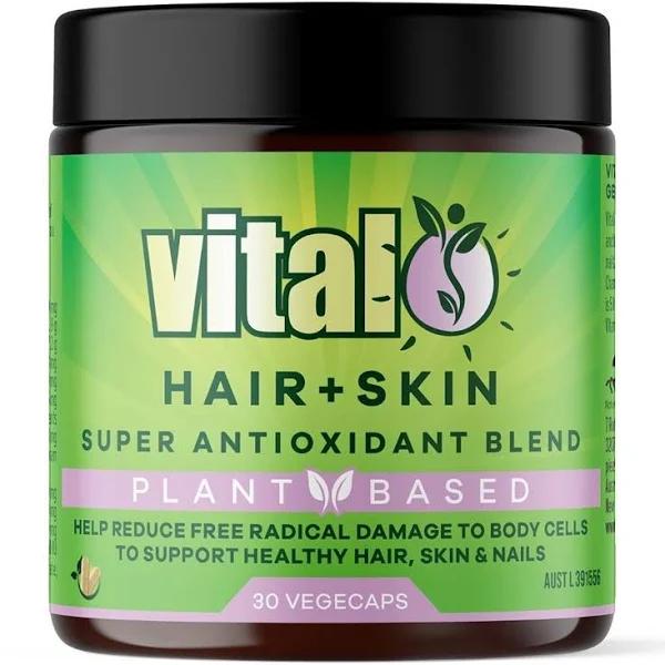 Vital Plant Based Hair + Skin Super Antioxidant Blend 30 Vegecaps