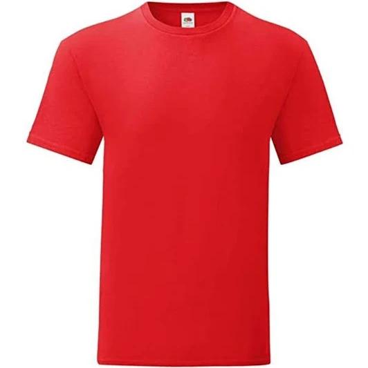 Fruit of The Loom Mens Iconic 150 T-Shirt Red 4XL Cotton Mens T-Shirt