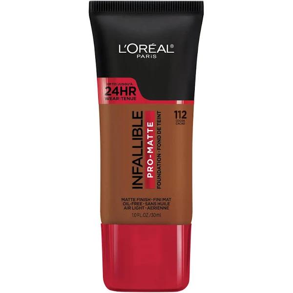 Loreal Infallible Foundation, Pro-Matte, Cocoa 112 - 1.0 fl oz