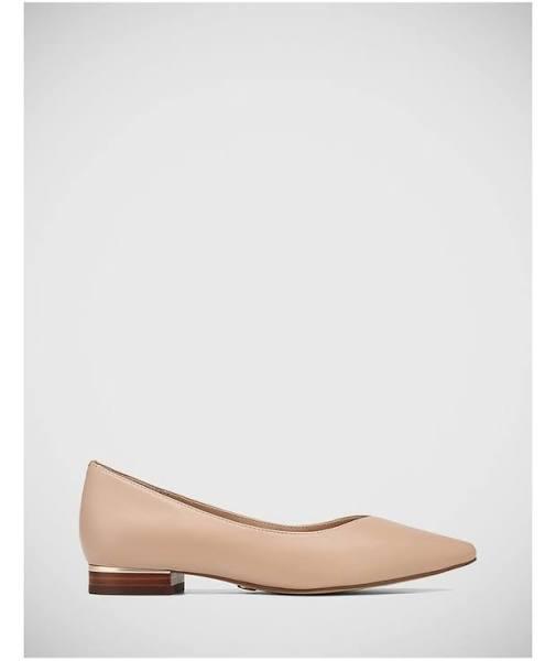 Wittner Monica Leather Flat in New Flesh Beige 35