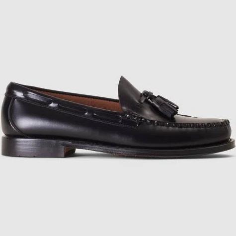 G.H.BASS Mens Weejun Larkin Moc Tassel Loafers in Black Size: 11, Colo