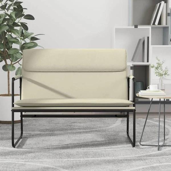 vidaXL Bench Cream 100x64x80 cm Faux Leather