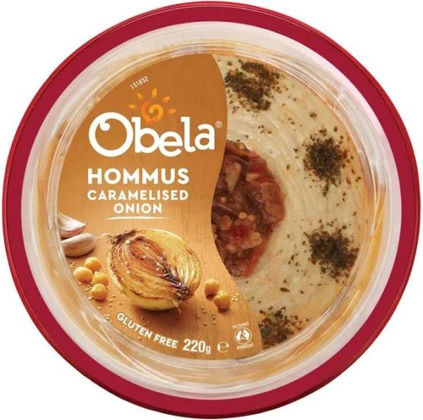 Obela Caramelised Onion Hommus 220g