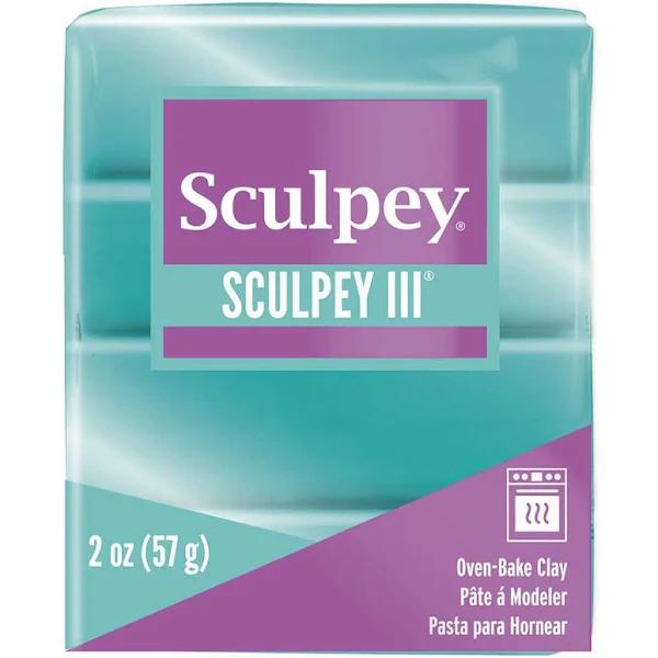 Sculpey III Polymer Clay 2oz-Teal Pearl