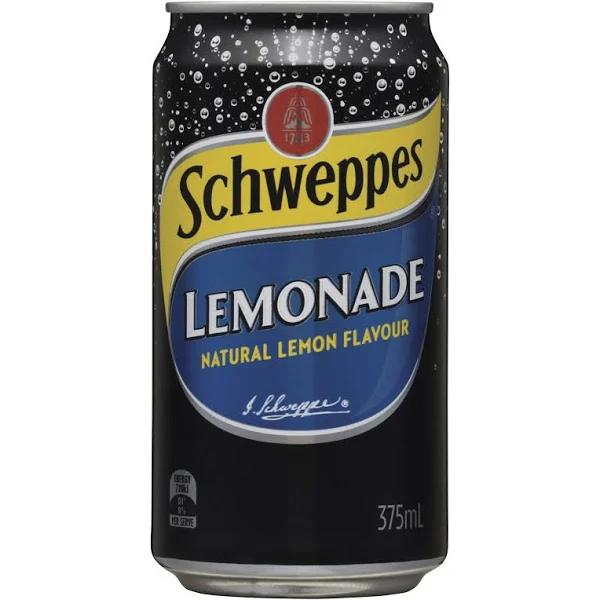 Schweppes Lemonade 375ml Cans 30 Pack