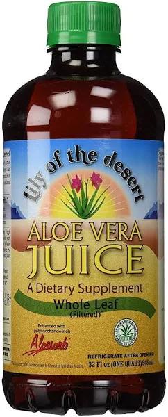 Lily of The Desert Aloe Vera Supplement Whole Leaf 2 Count 32 fl oz