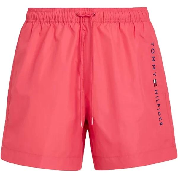 Tommy Hilfiger Medium Drawstring Swim Short in Laser Pink, Size XXL