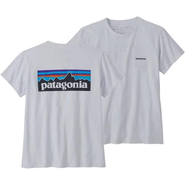 Patagonia P-6 Logo Responsibili-Tee - White - S - Women