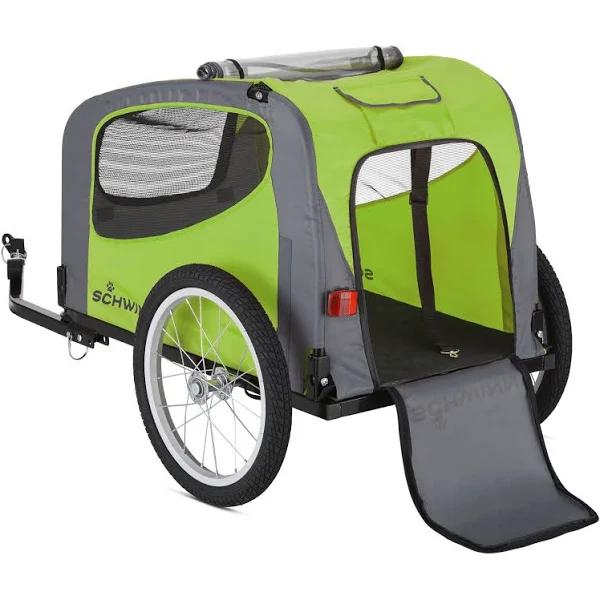 Schwinn Rascal Bike Pet Trailer, For Small and Large Dogs, Folding Frame Carrier, Quick Release Wheels, Universal Bicycle Coupler, Adjustable