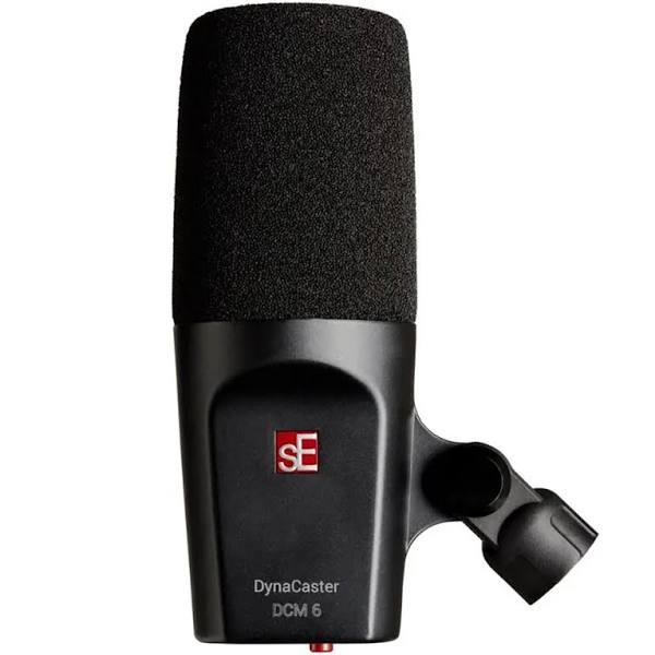 SE Electronics DynaCaster DCM6 Dynamic Broadcast Cardioid Microphone with Built-in Gain Mic Pre