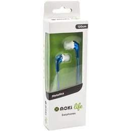 Moki Life Metallics Earphones Silver