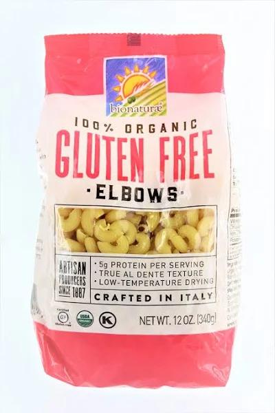 Bionaturae 100% Organic Gluten Free Rice & Lentil Pasta Elbows 12 oz (340 g)