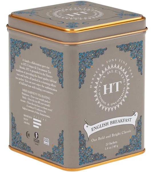 Harney & Sons HT Collection English Breakfast Tea, 20 Sachets