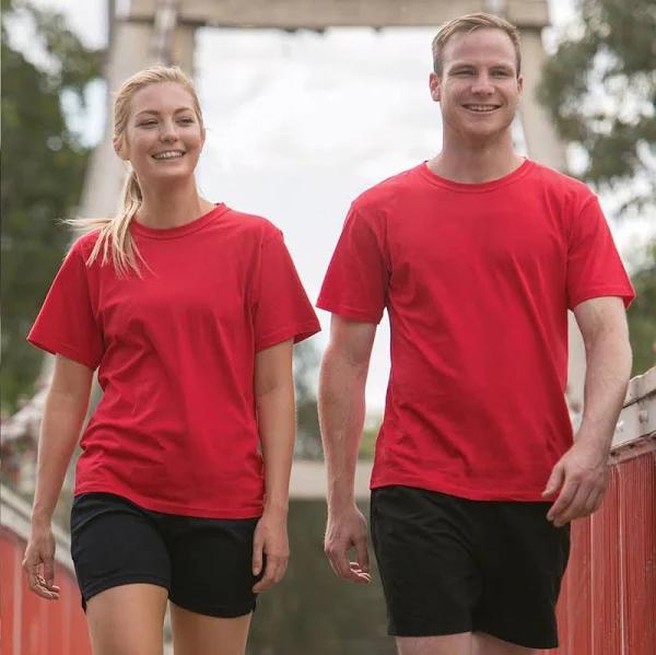 Aaron | Budget Unisex Plain T-shirts 100% Cotton Red 2XL