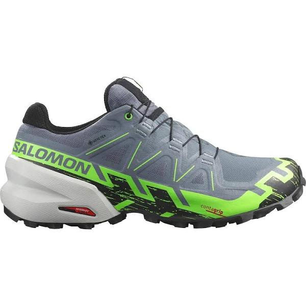 Speedcross 6 GTX Men's, Flint Stone / Green Gecko / Black / 13.5 UK