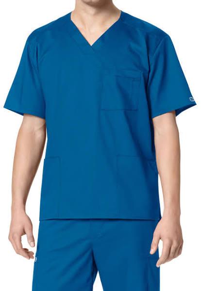 WonderWink Men's Scrub Top Royal V-Neck Scrub Top XL