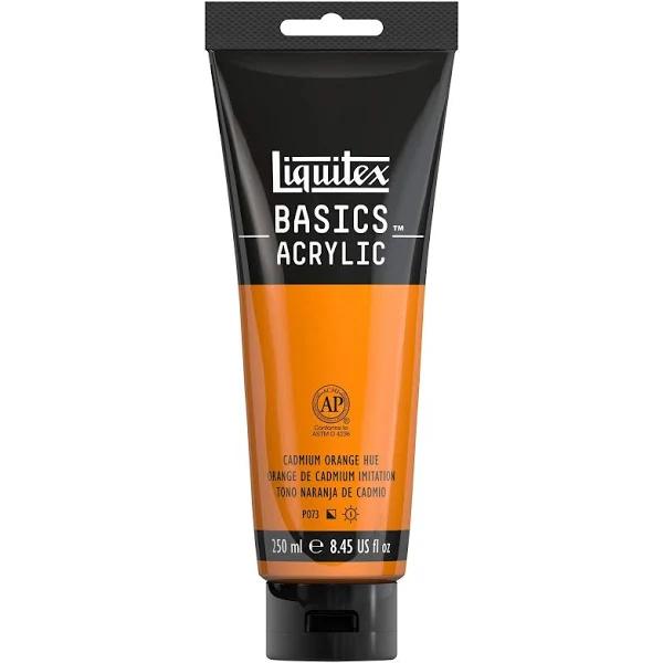 Liquitex Basics Acrylic Paint 8.45-oz Tube, Cadmium Orange Hue