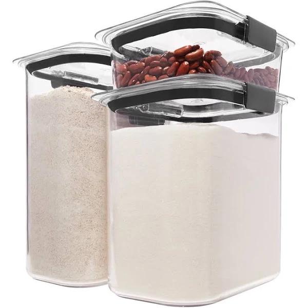 Rubbermaid Brilliance Pantry Airtight Food Storage Container, BPA-Free Plastic, 6-Piece