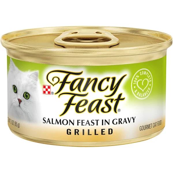 Fancy Feast Grilled Salmon Feast in Gravy Wet Cat Food - 85g