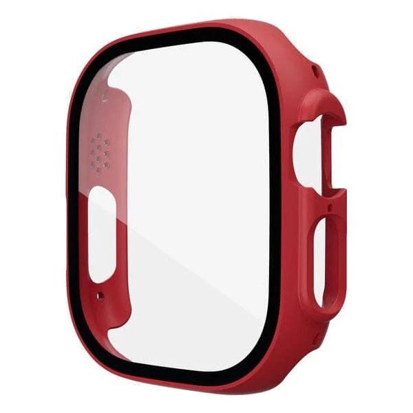 Large Tempered Glass Protective Case For Apple Watch, Cover For Apple Watch, Case For Apple Watch, Red / 49mm (Ultra)